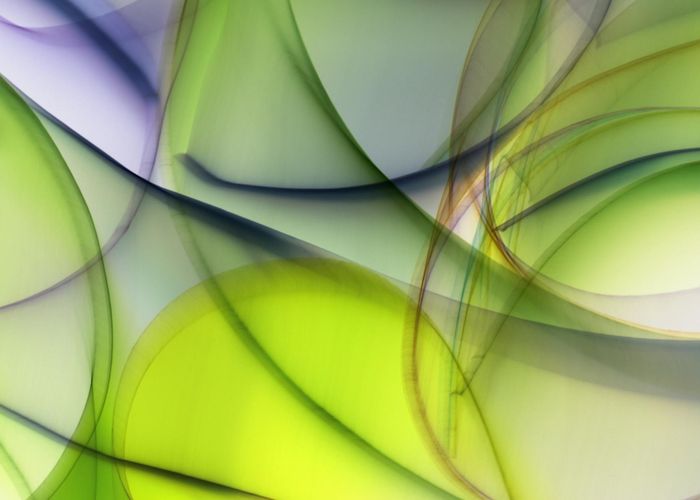 Abstract landscape with harmonious lines representing balance